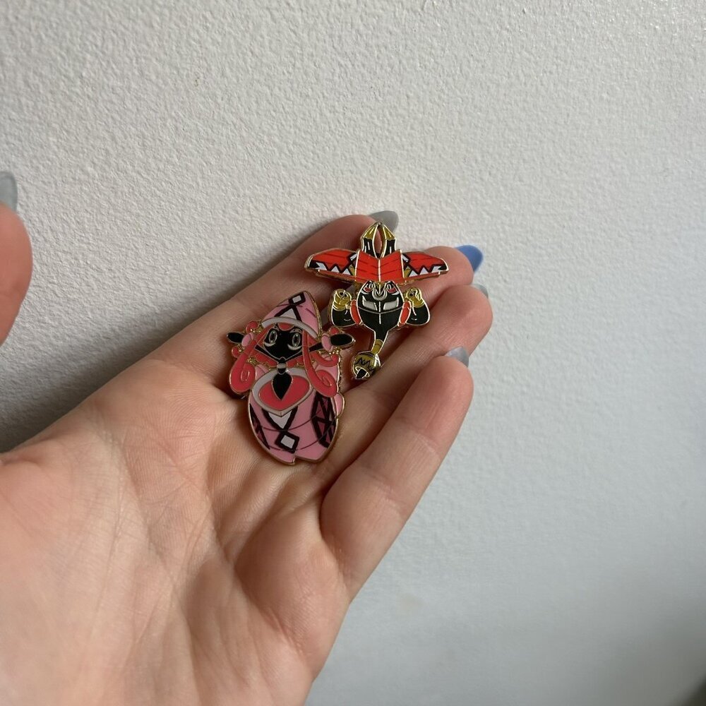 Official 2017 Tapu‎ Lele Tapu Bull Pokemon Lapel Pin Collectible Rare Pins